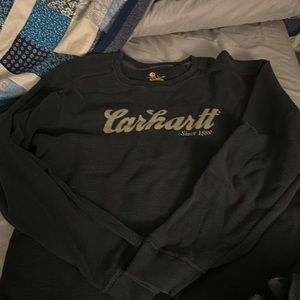 Large ribbed carhartt long sleeve (navy)